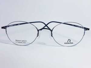 卸売価格（62800円）　RODENSTOCK ローデンストック　R7052 H メガネフレーム　メンズ　レディース　眼鏡 ブラック×シルバー 日本製　