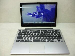 ☆1円☆第8世代☆VAIO VJPA11C11N 2in1☆Core m3 1.10GHz/8GB/SSD128GB/高解像度1920x1080/無線/Bluetooth/カメラ/Office/Windows 11 Pro☆