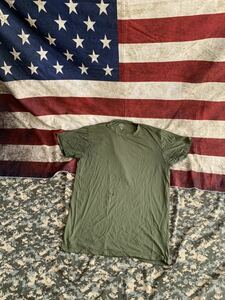 米軍 海兵隊 実物 放出品 インナー シャツ コンバット トレーニング サイズ M 速乾 Tシャツ サラサラ 無地 ELITE ISSUE OD 緑 半袖　　T