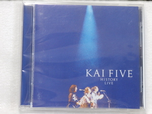 ＜美品＞　KAI FIVE　/ 　HISTORY LIVE　　　国内正規セル版　　（甲斐よしひろ）