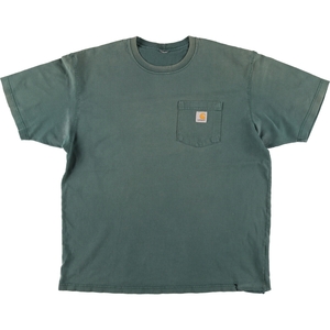 古着 カーハート Carhartt 半袖 ワンポイントロゴポケットTシャツ メンズXL /eaa411582