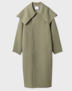 MIESROHE ビッグカラーウールコート ミースロエ カーキベージュ recycle wool big collar Coat 22aw 2022fw