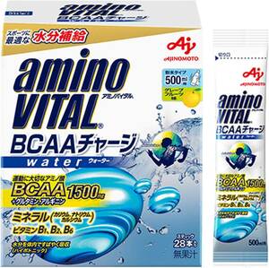 味の素 アミノバイタル BCAAチャージウォーター グレープフルーツ味 アミノ酸 1500mg BCAA アルギニン スポーツドリ