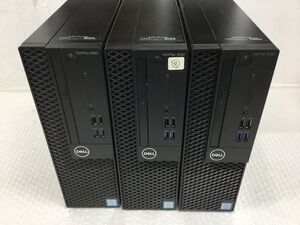 SR008-120【デスクトップPC3台まとめ】DELL/デル OPTIPLEX 3060 Intel corei5 7th 8th Gen Inside パソコン/オプティプレックス/D11S004/t