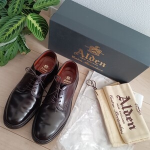 Alden 2938F Shell Cordovan Plain Toe Blucher#オールデンコードバン