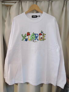 X-LARGE XLARGE エクストララージ TYPE BY NATURE L/S TEE 白　L 人気商品 送料￥230～ 値下げしました！