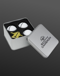 2024年 スコッティ・キャメロン Scotty Cameron - Aero Tool Box Kit - Bright Dip Yellow ボールマーカー & ボール Set 新品 限定品