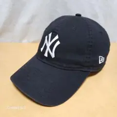 NEW ERA ニューエラ NY キャップ 帽子 黒 ブラック 古着