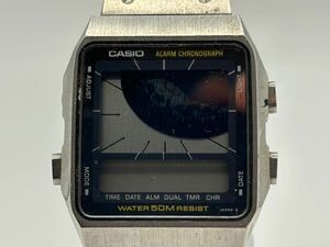 2409251346005 ★1円〜！CASIO カシオ メンズ腕時計 AE-90W アラーム クロノグラフ デジタル クオーツスクエア 不動 現状品 中古