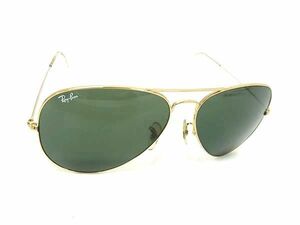 1円 ■美品■ Ray-Ban レイバン RB-3026 AVIATOR LARGE METAL II L2846 62□143Ｎ アビエーター サングラス メガネ ゴールド系 FD2218