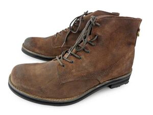 [送料無料]Q9278新品Brogue本革編上げブーツ25.5㌢DBR♂