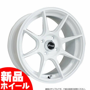 【新品ホイール 4本セット商品】ステルスレーシング スペック01 15インチ 7J 4H-100 レーシングホワイト 法人宛て送料無料