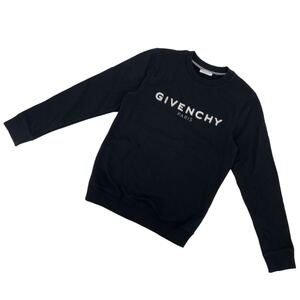 美品 GIVENCHY ジバンシー スウェット トレーナー 長袖 ブランド ロゴ トップス ブラック 