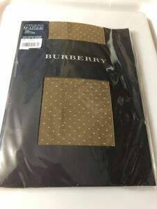 【送料無料】 BURBERRY panty stocking バイカラーピンドット タバコ バーバリー パンスト パンティ ストッキング