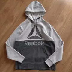 Reebok プルオーバーパーカー/裏起毛 グレー/古着/M