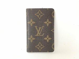 訳あり LOUIS VUITTON ルイヴィトン モノグラム ポシェットクレディヴィジット カードケース パスケース 名刺入れ 縦型