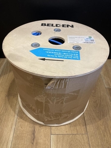 019■未使用品・即決価格■BELDEN Cat6ALANケーブル 10GA24A 2SM 305m ライトブルー