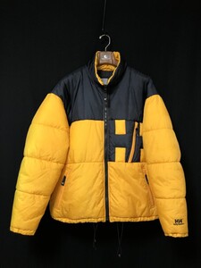 90s ヴィンテージ◆HELLY HANSEN ヘリーハンセン 【ビッグロゴ】ダウンジャケット XL　オールドモデル　バイカラー