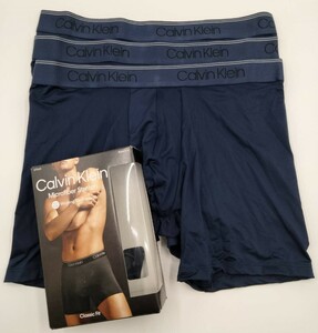 【Lサイズ】Calvin Klein(カルバンクライン) ボクサーパンツ ネイビー 3枚セット メンズボクサーパンツ 男性下着 NB2570