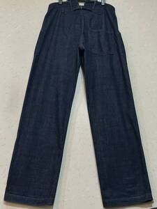 ※FREE WHEELERS フリーホイーラーズ シンチバック1910 U.S.NAVY WORK TROUSERS ワークデニムパンツ 濃紺 32 BJBD.B