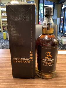 SPRINGBANK スプリングバンク ヴィンテージ 1997 ( 1997-2008) バッチNo.2 700ml 54.9％　未開封　箱付き