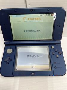 【58344.0116R】☆中古動作未確認☆new NINTENDO 3DS LL　RED-001　本体　メタリックブルー　任天堂　ニンテンドー　ゲーム機