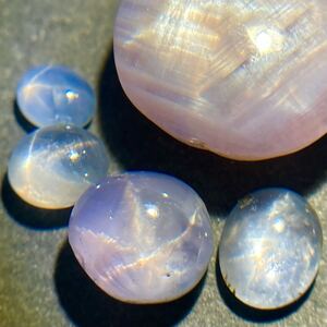 1円〜!!◯天然スターサファイアおまとめ28ct◯f 約5.6g ルース 裸石 宝石 ジュエリー jewelry star sapphire コランダム w4ま156