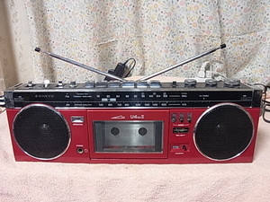 三洋電機　SANYO【MR-U4MKⅡ】 おしゃれなラジカセ FM76～108MHzまで受信可能 管理 221105135