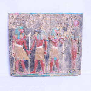 ◆ 古代エジプト ツタンカーメン王 アヌビス ラムセス イシス ◆レリーフ ファラオ 死者の守護神 女神 王家の守護神 