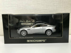 【１円スタート】1/43 ミニチャンプス アストンマーチン ヴァンキッシュ Aston Martin Vanquish 2002 Silver 400 137224 MINICHAMPS ZG