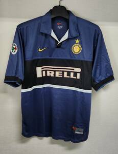 98-99インテル Inter Milan(3rd)#10 バッジョ BAGGIO 半袖 正規 NIKE セリエA仕様 L