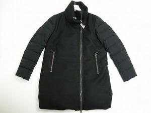 定価25万■サイズ3(女性L相当)新品■モンクレールMONCLER/ウール切替ダウンコート/ダウンジャケットAGLAIAアグライア/レディース黒ブラック