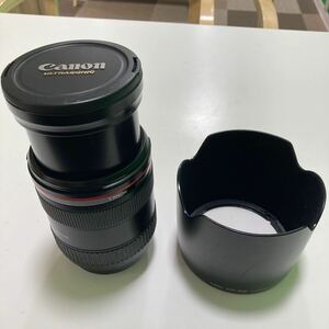 ◎12486 Canon ズームレンズ ultra sonic EF 24-70mm 1:2.8 L USM /EW-83F レンズフード レンズキャップ無し 現状渡し