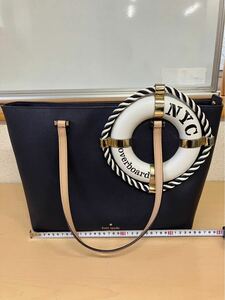 （Y-875）Kate spade ケイトスペードマリン　浮き輪トートバッグ