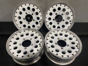 BS BRIDGESTONE BERG-D ベルグ 社外ホイール 15インチ 4本 6J5HPCD139.7+20 ホワイト ジムニーシエラ等　(MHC203)