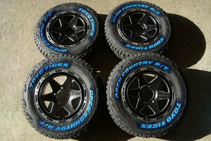 【新品 未使用 SET】185/85R16 105/103N LT TOYO オープンカントリー R/T SSR DEVIDE TR-6 16 5H139.7 5.5J+22 ジムニー ホワイトレター