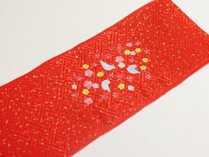 [京の舞姿]七五三 女の子正絹鳩刺繍半衿taks03 赤