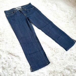 美品　ユニクロ　スキニージーンズ 26 SKINNY FIT　カプリデニム