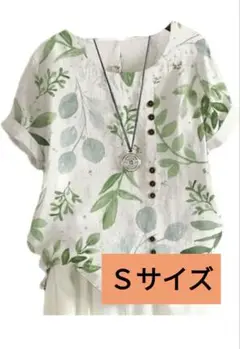 Tシャツ レディース 花柄/葉柄 夏 ブラウス カットソー カジュアル