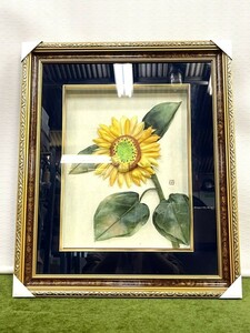 ★☆新品未使用品 アート/芸術 絵画/布絵 ひまわり 立体絵