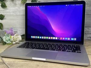 【美品♪】MacBook Pro 2015 Retina (MF839J/A)[Core i5(5257U)2.7Ghz/RAM:8GB/SSD:128GB/13.3インチ]Montery 動作品 ※ジャンク扱い