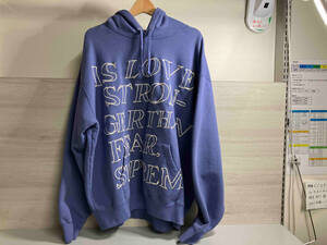 Supreme/シュプリーム/Storonger Than Fear Hooded Sweat Shirt/XL/ライトパープル