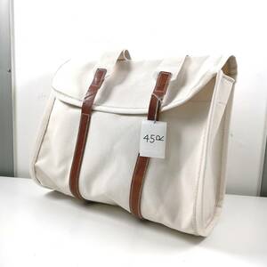 【新品・未開封】45Ｒ No.2 Canvas Mail Tote Bag Large CREAM / キャンバス メールバッグ トートバッグ L 大 オフホワイト 白 (#DBDQL)