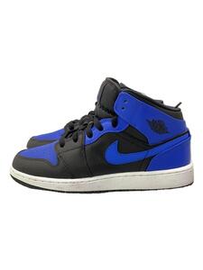 NIKE◆AIR JORDAN 1 MID GS_エア ジョーダン 1 ミッド GS/24cm/BLU