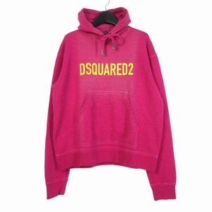 ディースクエアード DSQUARED2 ロゴ プリント スウェットシャツ パーカー XXS ピンク S75GU0429 レディース