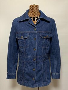 USED USA/70s VINTAGE/LEE/COVERALL/DENIM SHIRTS JACKET/MADE IN USA/WOMAN/カバーオール/デニムシャツジャケット/女性用/ビンテージ/古着