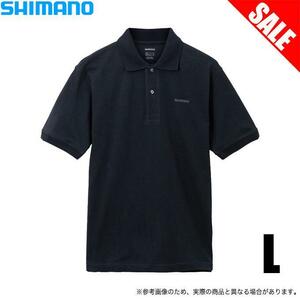 シマノ プレステージ ポロシャツ SH-002W ネイビー L 　新品未使用！　