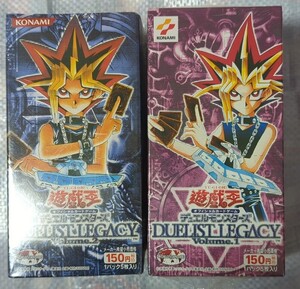 遊戯王 遊戯王OCG BOX デュエリストレガシー　未開封　duelist legacy vol.1 dl1 dl2　シュリンク付き 新品 絶版 ボックス パック vol.2