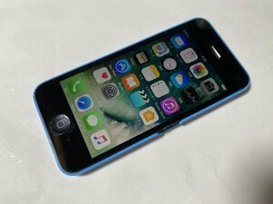 ID406 au iPhone5c 16GB ブルー ジャンク ロックOFF