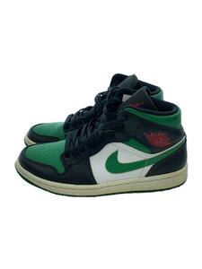 NIKE◆AIR JORDAN 1 MID/エアジョーダン1ミッド/ブラック/554724-067/25.5cm/BLK